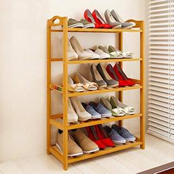 Livzing-5-Tier-Multiuse-Bamboo-Wooden-Shoe-Rack-Slipper-Stand-Chappal-Shelf-Household-Storage-Holder-Organizer