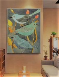Blue Birds Painting