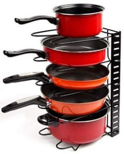 Adjustable-Multipurpose-pan-and-Pot-tawa-Rack-Holder-Stand-Plate-Dish-lid-Tray-Utensils-cookware-Cupboard-Cabinet-Storage-Shelf-Shelves-Organiser-Organizer-for-Kitchen-Black