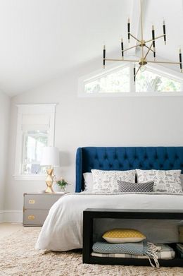 white colored palette combination for bedroom